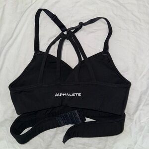 Alphalete Black Strappy Sports Bra